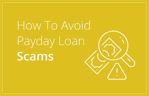 How To Avoid Cash Advance Loan Scams